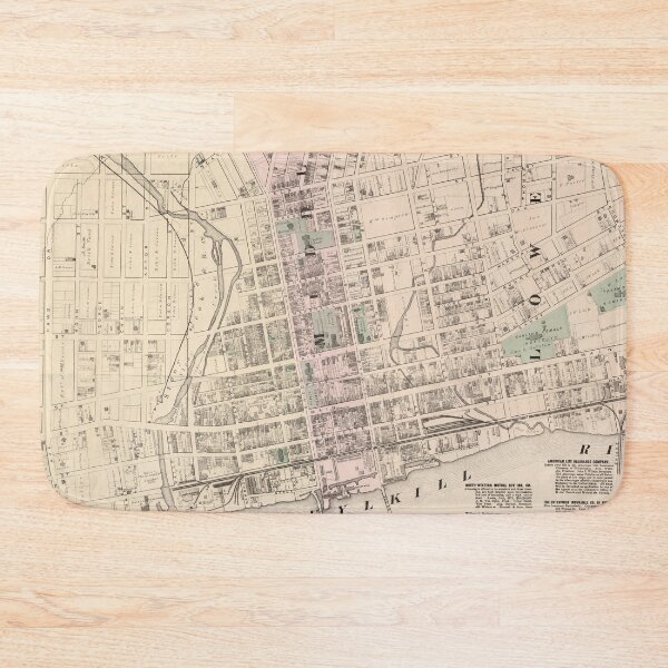Item preview, Old Norristown PA Map (1871) Vintage Pennsylvania City & Street Atlas designed and sold by BravuraMedia.