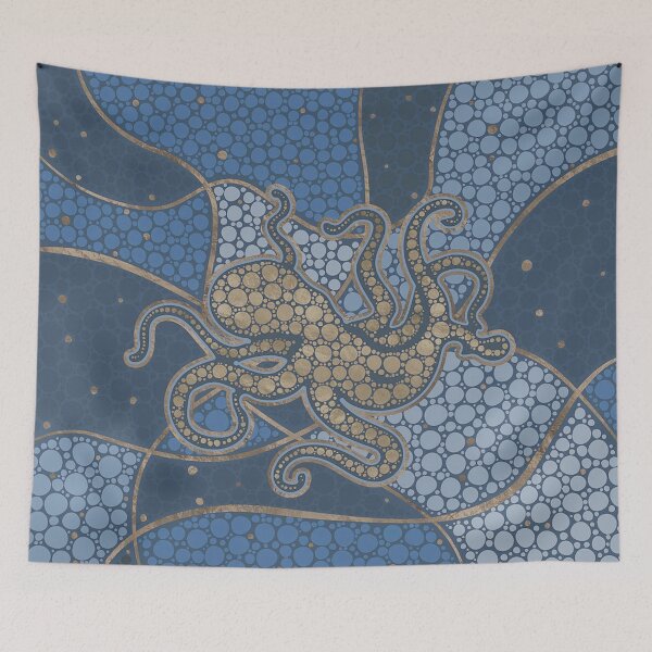 Item preview, Australian Aboriginal Art Dots Octopus  designed and sold by zrvby.