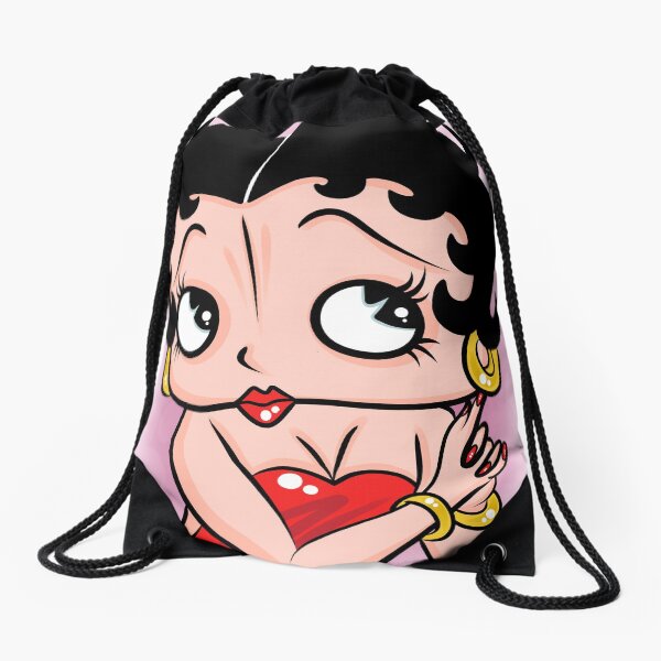 Betty Boop OG by Art In The Garage Drawstring Bag