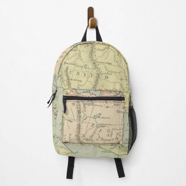 Item preview, Old North America Map (1877) Vintage US, Canada and Mexico Atlas designed and sold by BravuraMedia.