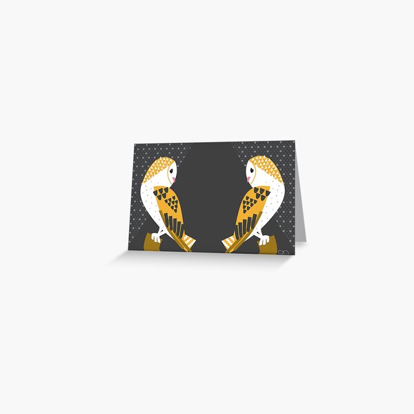Barn Owls Greeting Card