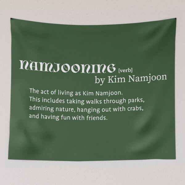 Item preview, Namjooning Definition Design in White (RM-BTS) designed and sold by Bianca Lino Wozniak.