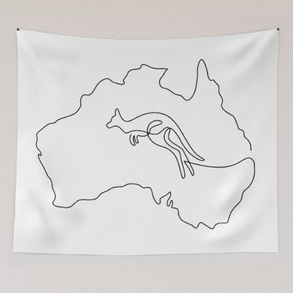 Item preview, Australian Aboriginal Art Abstract with Kangaroo designed and sold by zrvby.
