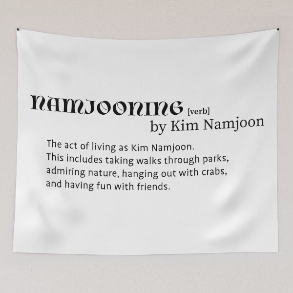 Item preview, Namjooning Definition Design in Black (RM-BTS) designed and sold by Bianca Lino Wozniak.