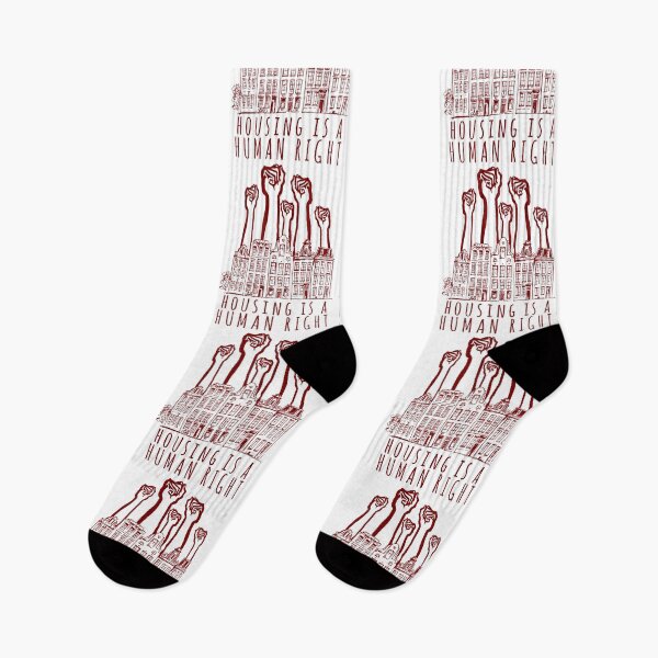 Item preview, Housing Is A Human Right - End Homelessness, Leftist, Socialist, Anti Capitalist designed and sold by SpaceDogLaika.