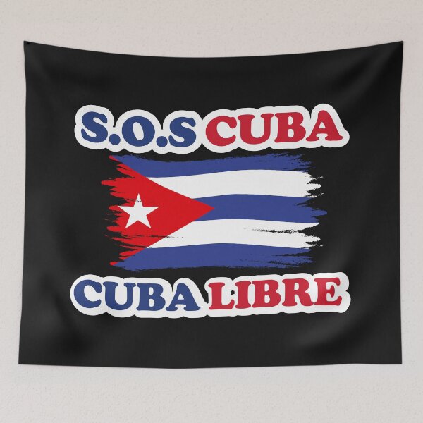 Item preview, SOS Cuba - Cuba Libre sticker- Cuba flag designed and sold by maxigold.