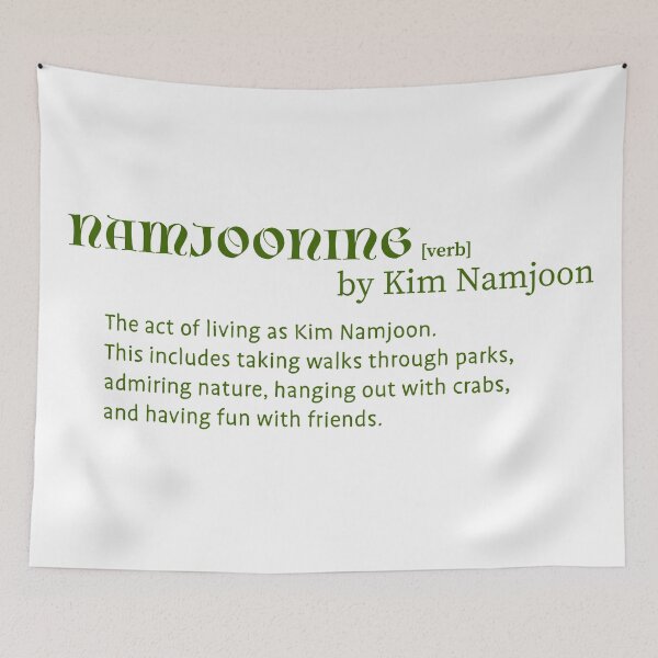 Item preview, Namjooning Definition Design in Green (RM-BTS) designed and sold by Bianca Lino Wozniak.