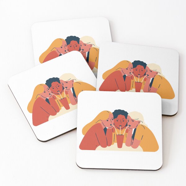 Item preview, best friends: Girls Drinking in One Cup designed and sold by MIDDLX.