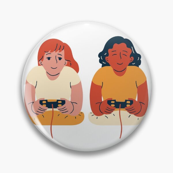 Item preview, best friends: Girls Playing Video Game designed and sold by MIDDLX.