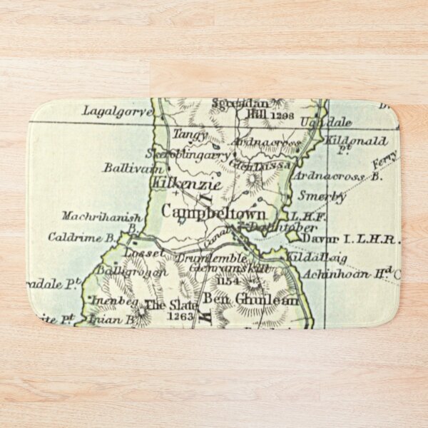 Item preview, CAMPBELTOWN & surrounding area map 1899 designed and sold by yourscotland.