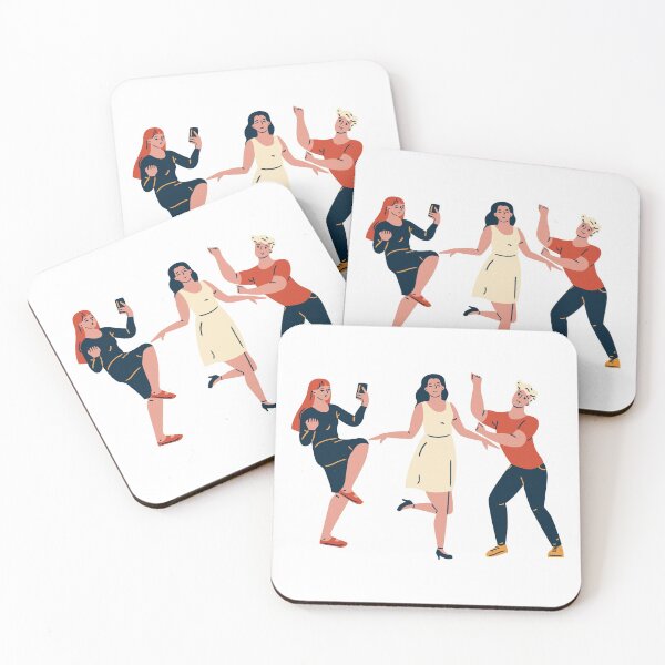 Item preview, best friends: Group of Friends Dancing designed and sold by MIDDLX.