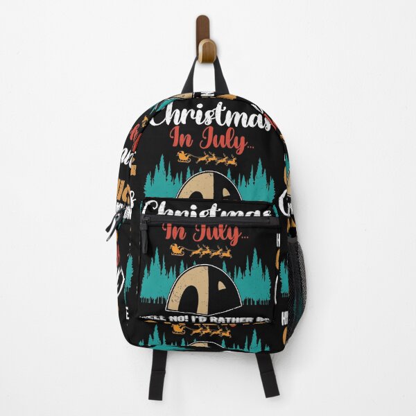 Item preview, Christmas In July. Hell No! I'd Rather Be Camping | Camp And Hike designed and sold by GravitiTees.
