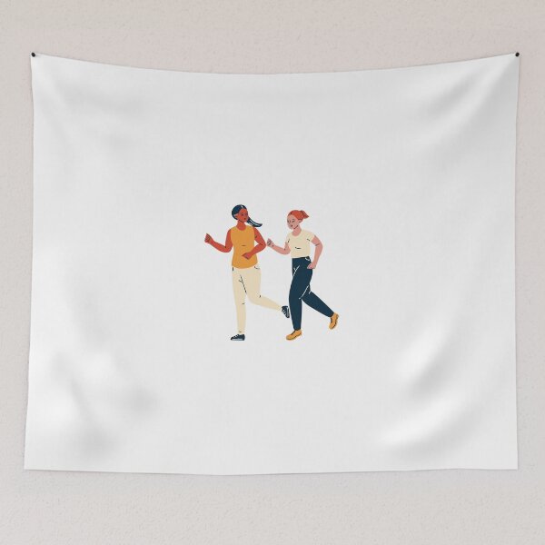 Item preview, best friends: Two Girls Jogging designed and sold by MIDDLX.