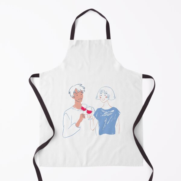 Item preview, best friends: Hand Drawn Couple Making Cheers designed and sold by MIDDLX.