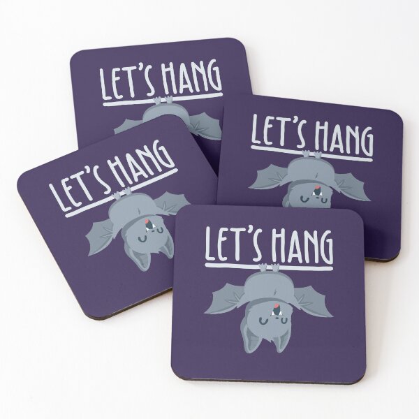 Item preview, Let's Hang Cute Hanging Bat Halloween Spooky designed and sold by jaygo.