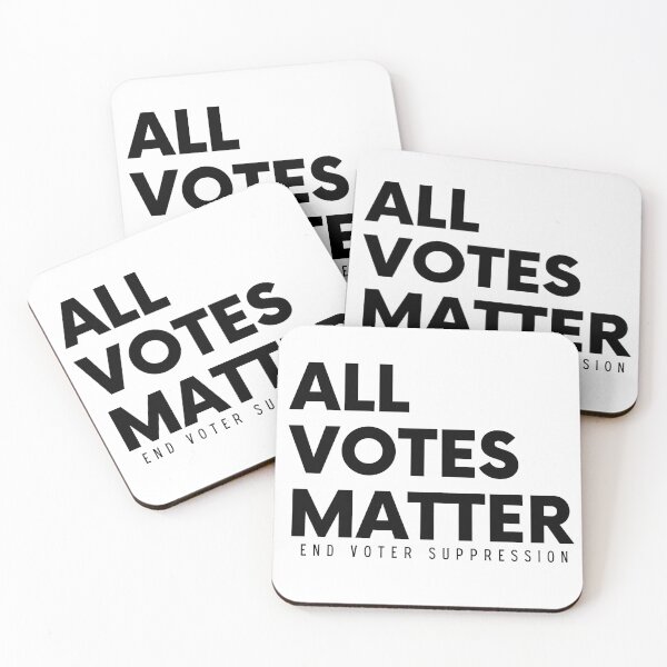 Item preview, All Votes Matter, End Voter Suppression, Protest March designed and sold by FairyNerdy.