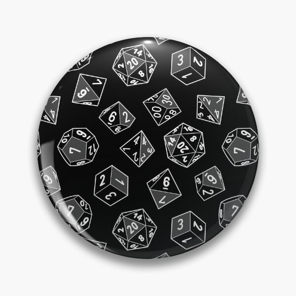 Artikelvorschau, RPG-Würfelset (Schwarzweiß) entworfen und verkauft von IchigoRoll.