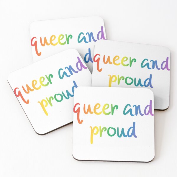 Item preview, queer and proud designed and sold by nerdspride.