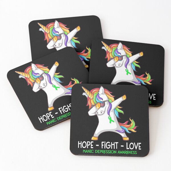 Item preview, Hope Fight Love Manic Depression Awareness designed and sold by Brad-FI.