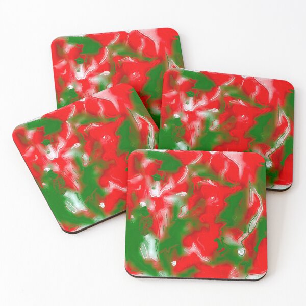 Item preview, Red, White and Green Abstract designed and sold by CelesteSheffey.
