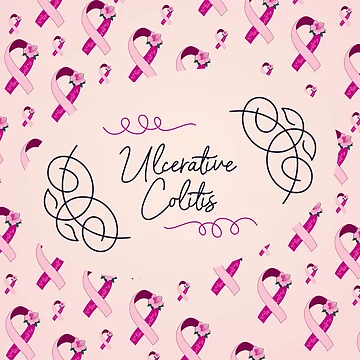 Artwork thumbnail, Ulcerative Colitis Awareness, Ulcerative Colitis Ribbon Pattern by AnsDesigns