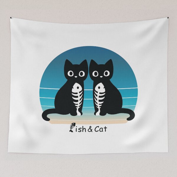 Item preview, Fish and Cat designed and sold by Anicue.