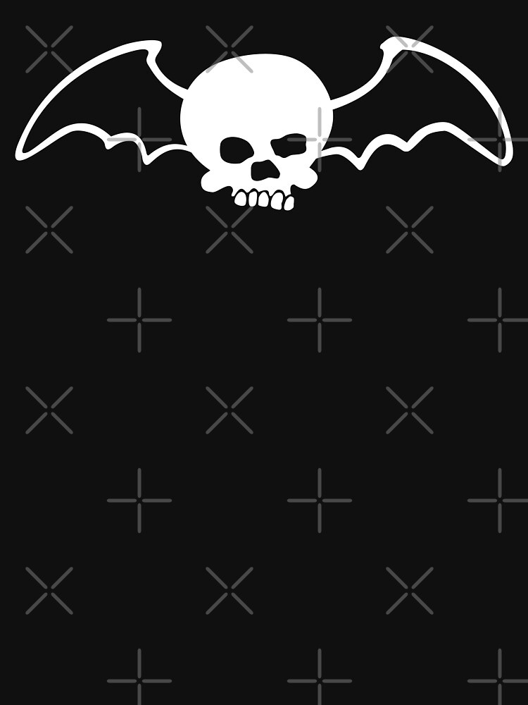 Midnight Bats Silver Screen Print Back Patch Goth, Punk, Skull