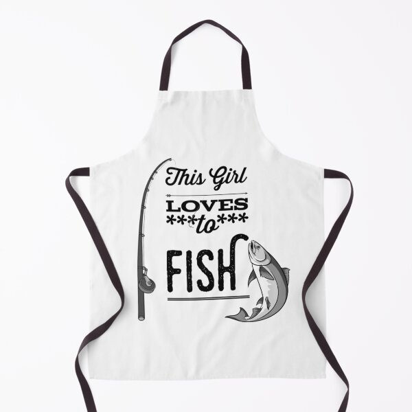 Item preview, This Girl Loves to Fish Black Font Funny designed and sold by HppyStrngHelthy.