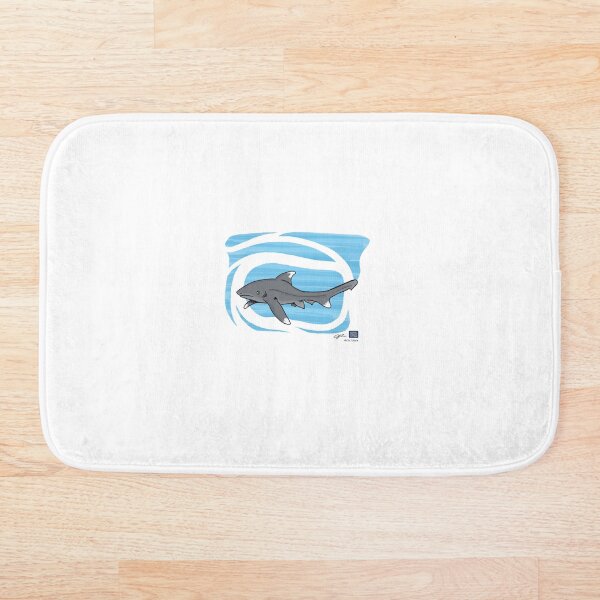 No Text Oceanical Whitetip Bath Mat