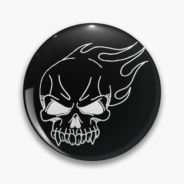Item preview, J1D white skull logo designed and sold by Johno1ofDOOM.