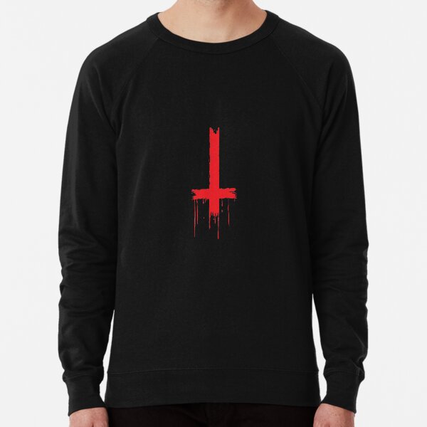 inverted cross moletom com capuz