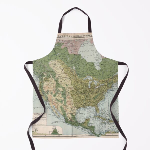 Item preview, Old North America Commercial Maritime Route Map (1907) Vintage Merchant Shipping Atlas designed and sold by BravuraMedia.