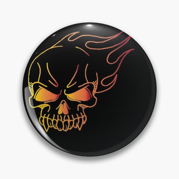 Item preview, J1D flame skull logo designed and sold by Johno1ofDOOM.