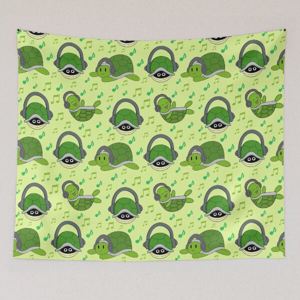 Item preview, Turtle Headphones Pattern designed and sold by palaco210.