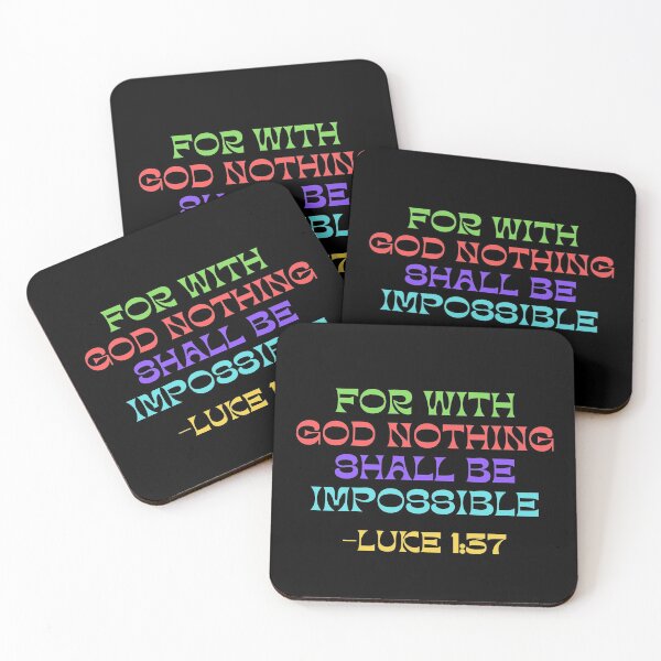 Item preview, For With God Nothing Shall Be Impossible designed and sold by Prayingwarrior.