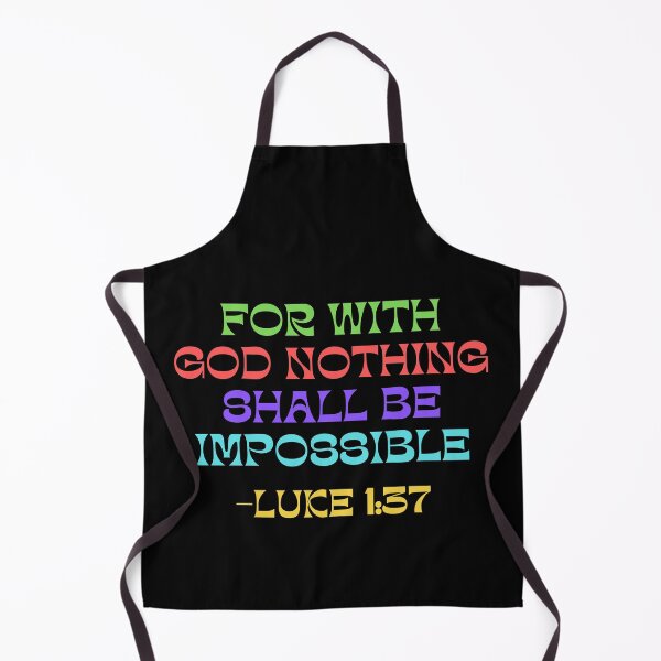 Item preview, For With God Nothing Shall Be Impossible designed and sold by Prayingwarrior.