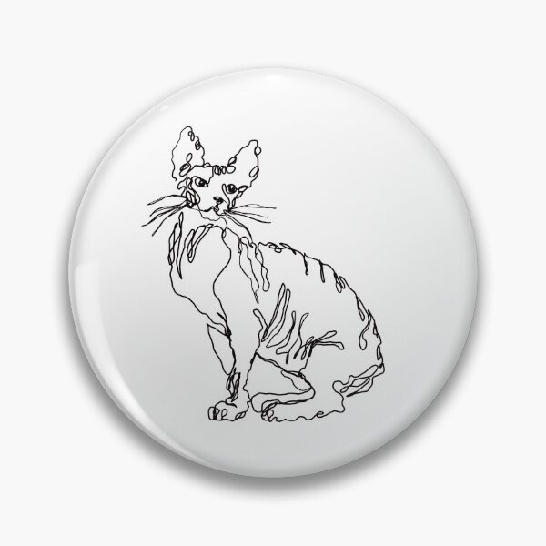 Item preview, Cat by a single line drawing designed and sold by Mashusha-art.