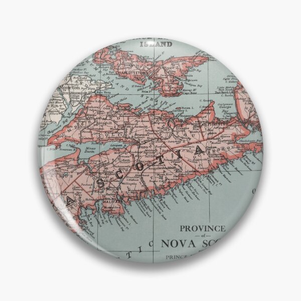 Item preview, Old Nova Scotia Canada Map (1925) Vintage Canadian Province Atlas designed and sold by BravuraMedia.