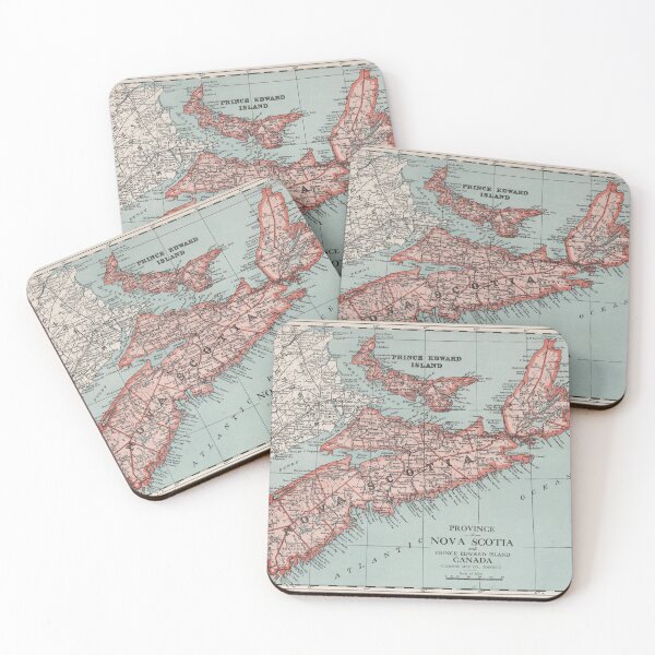 Item preview, Old Nova Scotia Canada Map (1925) Vintage Canadian Province Atlas designed and sold by BravuraMedia.