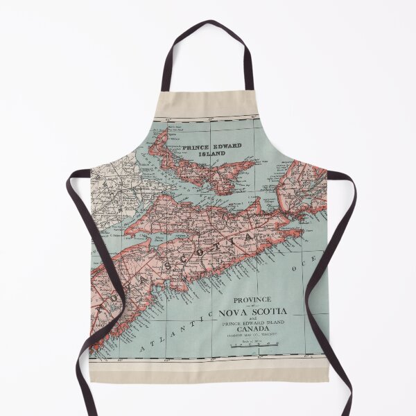Item preview, Old Nova Scotia Canada Map (1925) Vintage Canadian Province Atlas designed and sold by BravuraMedia.