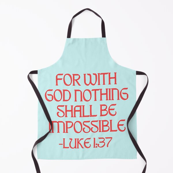 Item preview, For With God Nothing Shall Be Impossible designed and sold by Prayingwarrior.
