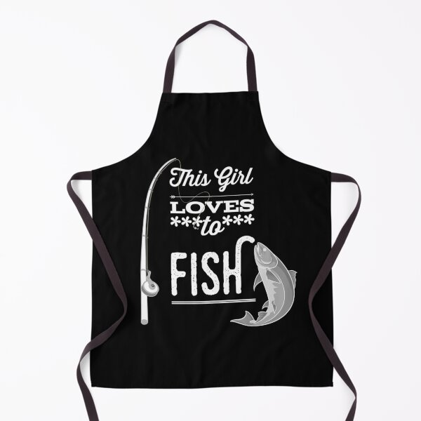 Item preview, This Girl Loves to Fish White Font Funny designed and sold by HppyStrngHelthy.