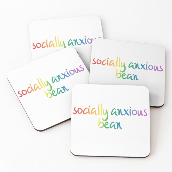 Item preview, socially anxious bean designed and sold by nerdspride.