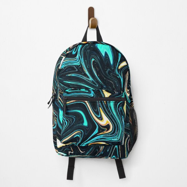 Artikelvorschau, Turquoise & Yellow Fluid in the Dark entworfen und verkauft von Flydea.