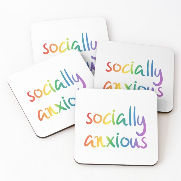 Item preview, socially anxious - rainbow designed and sold by nerdspride.