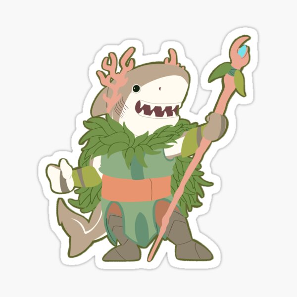Item preview, Dungeons and Dragons Shark Druid designed and sold by sun--shark.