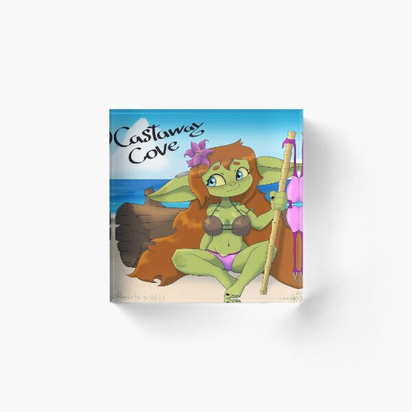 Castaway Cove Acrylic Block