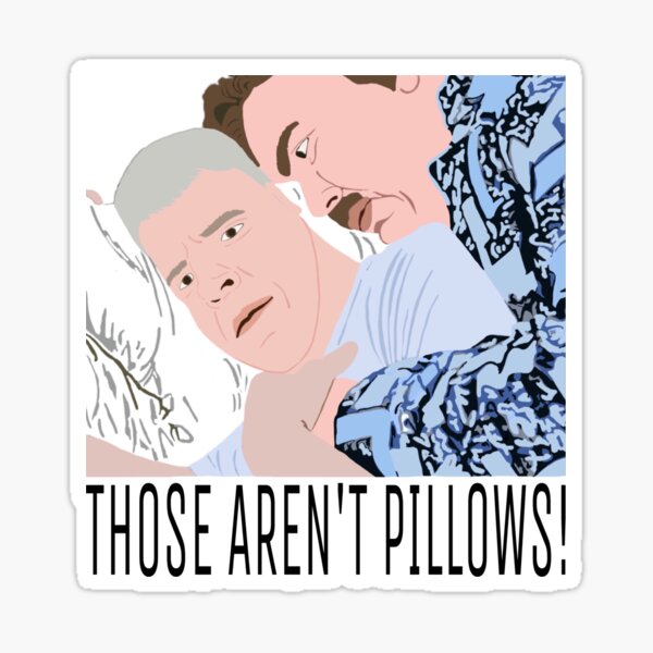 Vista previa del artículo con la obra «¡Esas no son almohadas!», diseñado y vendido por froggyleggs.