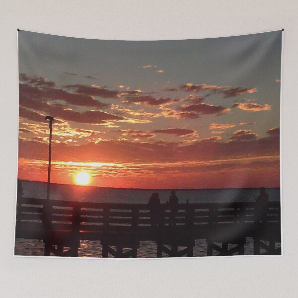 Item preview, Anclote Pier sunset darker designed and sold by Ellen Turner.