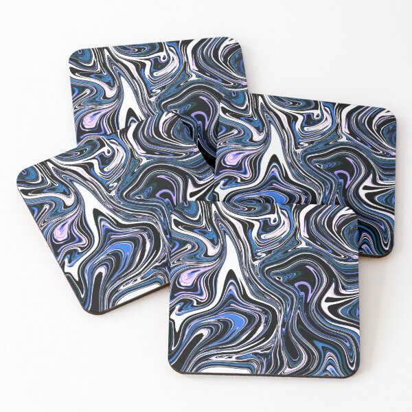 Item preview, Blue & Purple - Fluid Marble designed and sold by Flydea.
